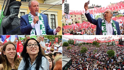 Muharrem İnce'nin Giresun mitinginden kareler