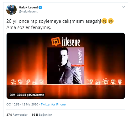 Haluk Levent 20 Yil Once Soyledigi Sarkiyi Paylasti Sozler Fenaymis Gercek Gundem