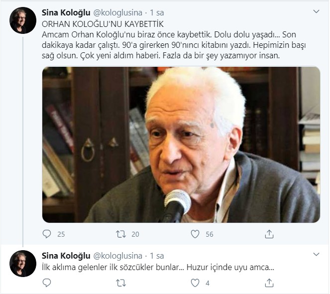 Tarihçi ve Yazar Orhan Koloğlu yaşamını yitirdi - Resim : 1