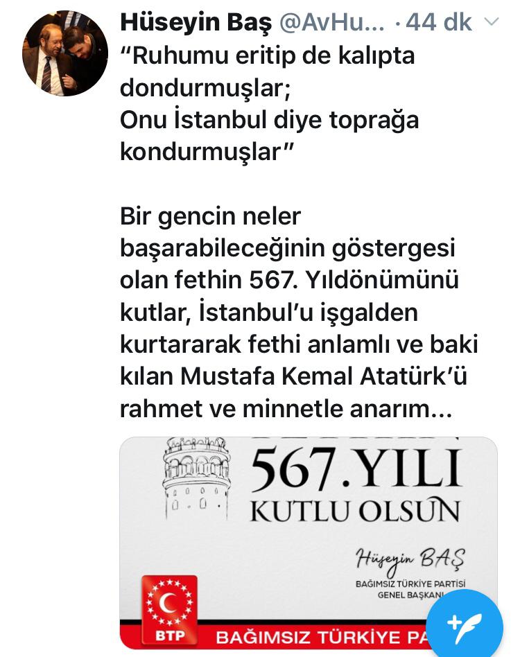 Yeni genel başkan Fetih mesajında Atatürk'ü de andı - Resim : 2