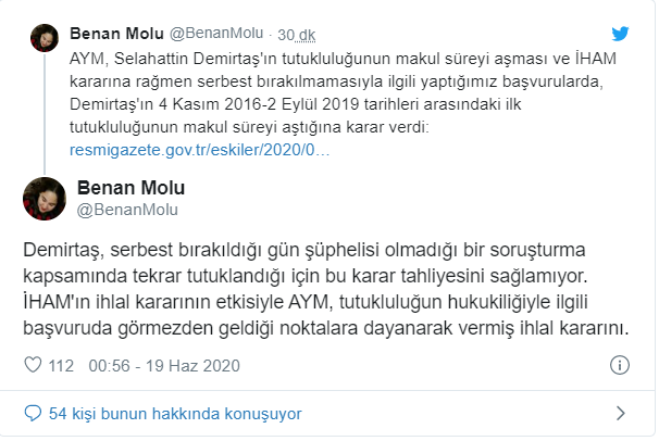 Selahattin Demirtas Tahliye Olacak Mi Demirtas In Avukatindan Aym Nin Karari Hakkinda Ilk Yorum Gercek Gundem