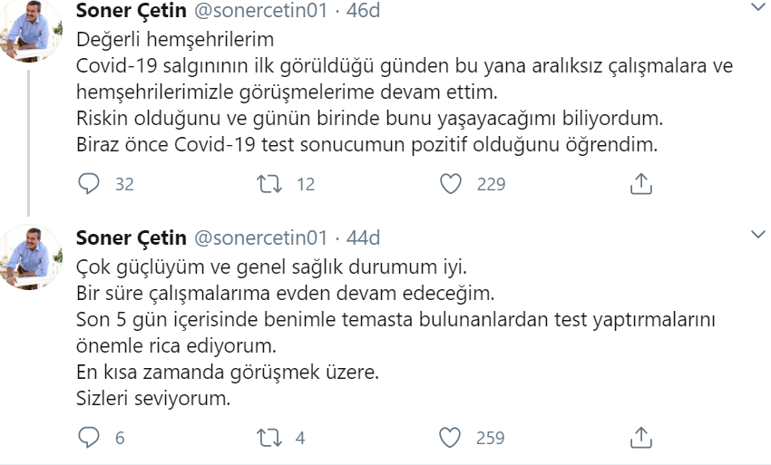 Çukurova Belediye Başkanı Soner Çetin koronavirüse yakalandı - Resim : 1