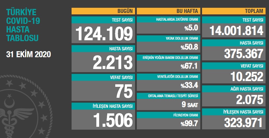 Türkiye'nin son koronavirüs tablosu açıklandı - Resim : 1