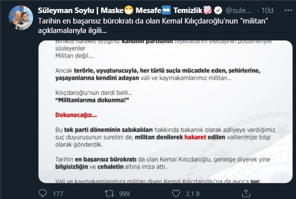 Soylu: Kemal Kılıçdaroğlu hakkında suç duyurusunda bulunacağız - Resim : 2