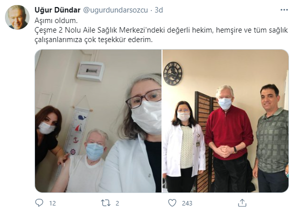 Uğur Dündar koronavirüs aşısı oldu - Resim : 3