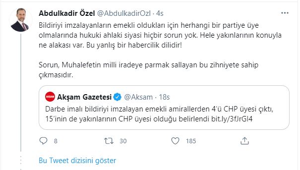 Hükümet kanadından amirallerin fişlenmesine sert tepki - Resim : 1