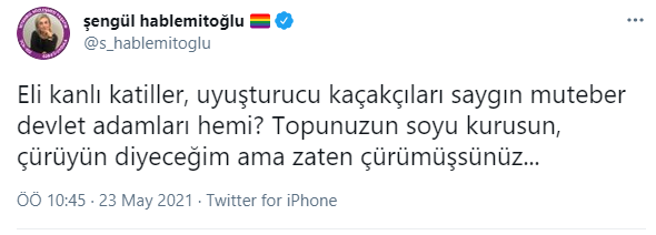 Sedat Peker'in 'olay yerine ilk katiller gelir' ifadesinin ardından Şengül Hablemitoğlu'ndan açıklama - Resim : 2