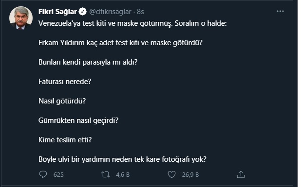 Eski bakandan Binali Yıldırım'ı köşeye sıkıştıracak Venezuela sorusu - Resim : 1