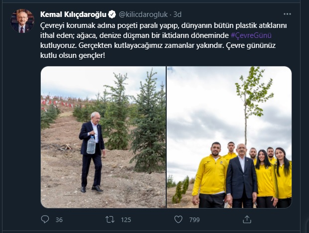 Kılıçdaroğlu'ndan çarpıcı 'Çevre Günü' paylaşımı - Resim : 1