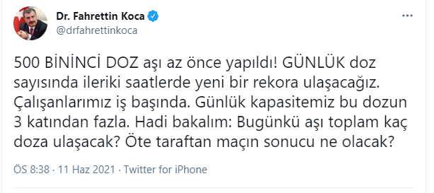 Bakan Koca: Yeni bir rekora ulaşacağız  - Resim : 1