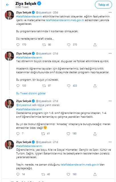 Ziya Selçuk'tan telafi eğitimi hakkında açıklama - Resim : 1