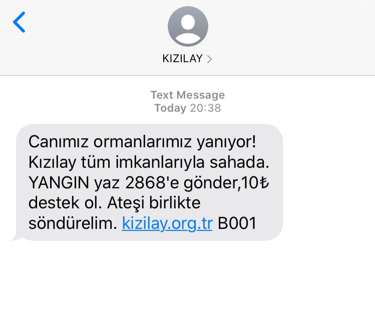 Türkiye yanan ormanlarına kahrolurken Kızılay'dan tepki çeken mesaj - Resim : 1