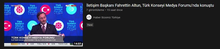 İletişim Başkanlığı'nda kriz: Fahrettin Altun'un konuşması kaldırıldı  - Resim : 2