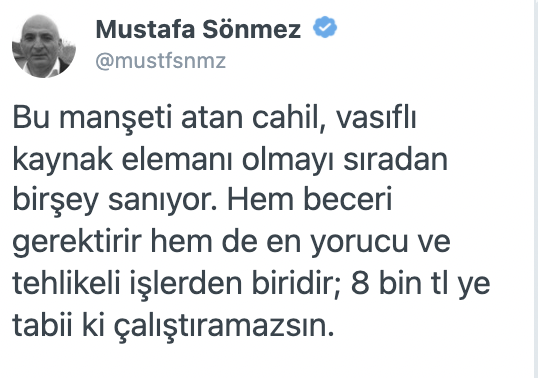 Türkiye gazetesinin 'işçi yok' haberine büyük tepki  - Resim : 1